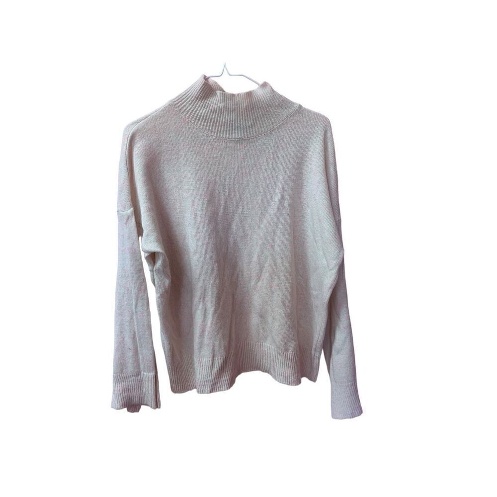 Mud Pie Women's Cream Willa Turtleneck Long Sleeve Pullover Sweater Medium NWT - Picture 4 of 6
